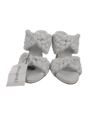 Bottega Veneta Intrecciato Weave Leather Slides