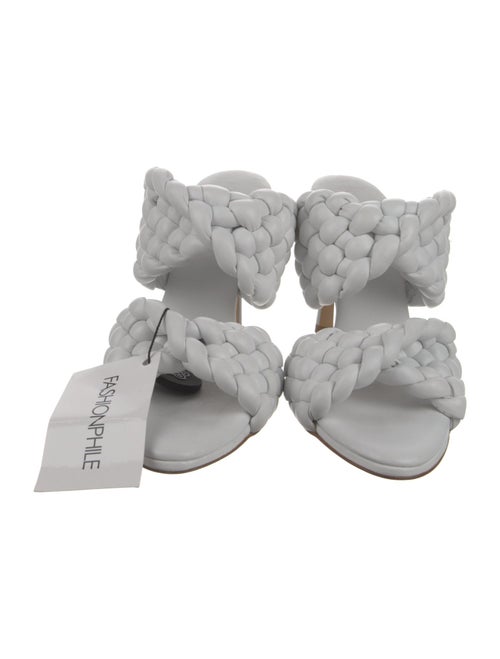 Bottega Veneta Intrecciato Weave Leather Slides