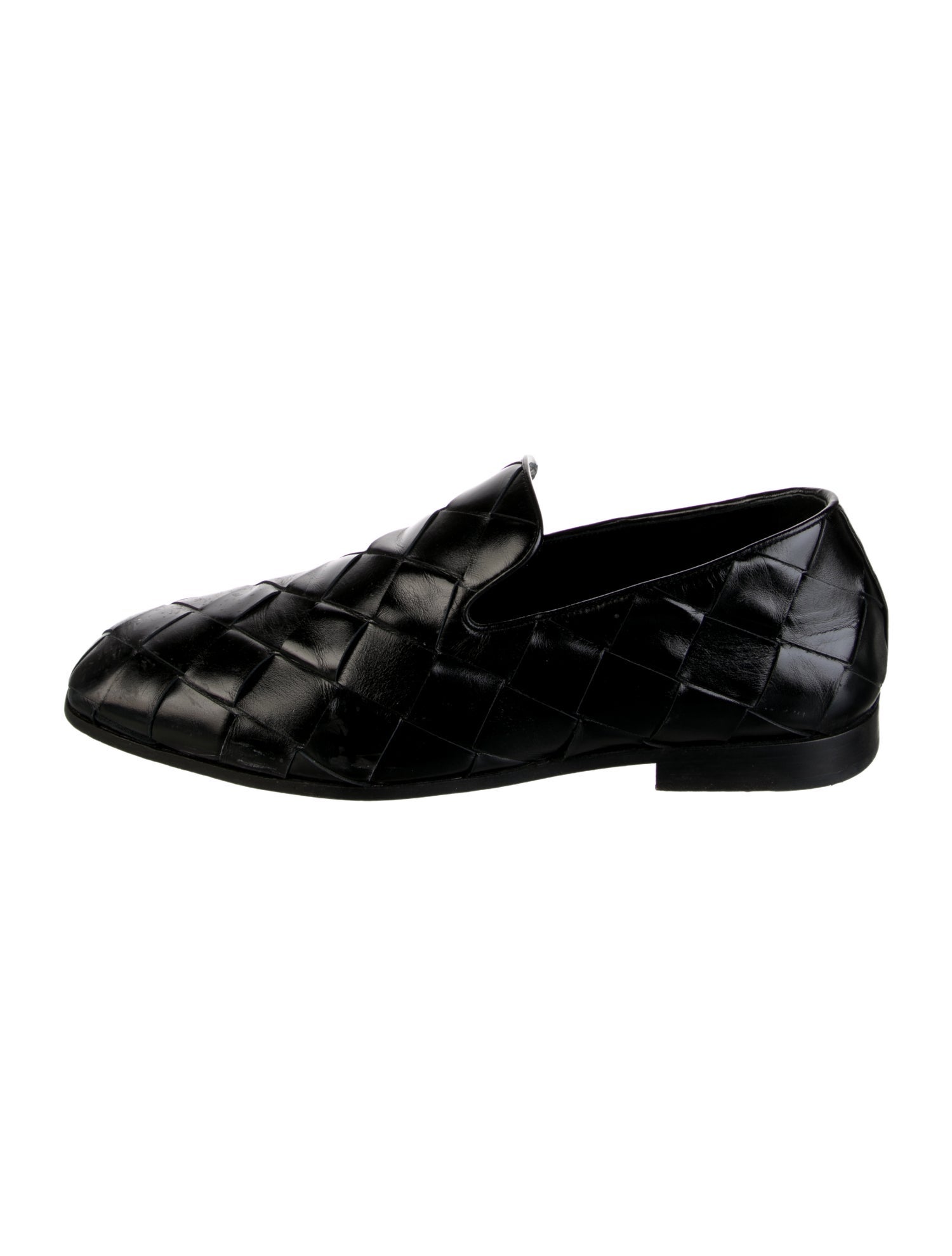 Bottega Veneta Intrecciato Weave Leather Dress Loafers
