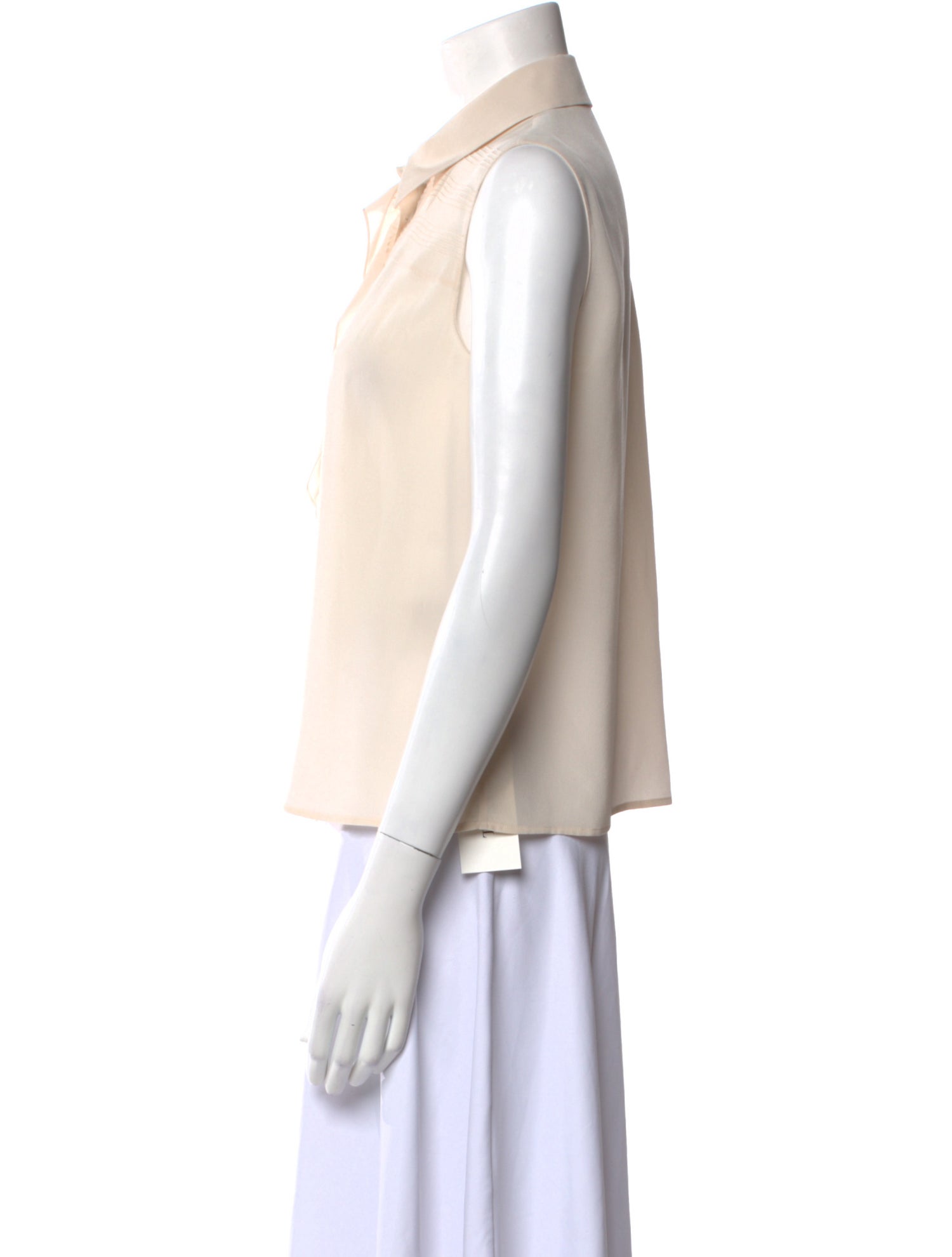 Bottega Veneta Silk Sleeveless Polo