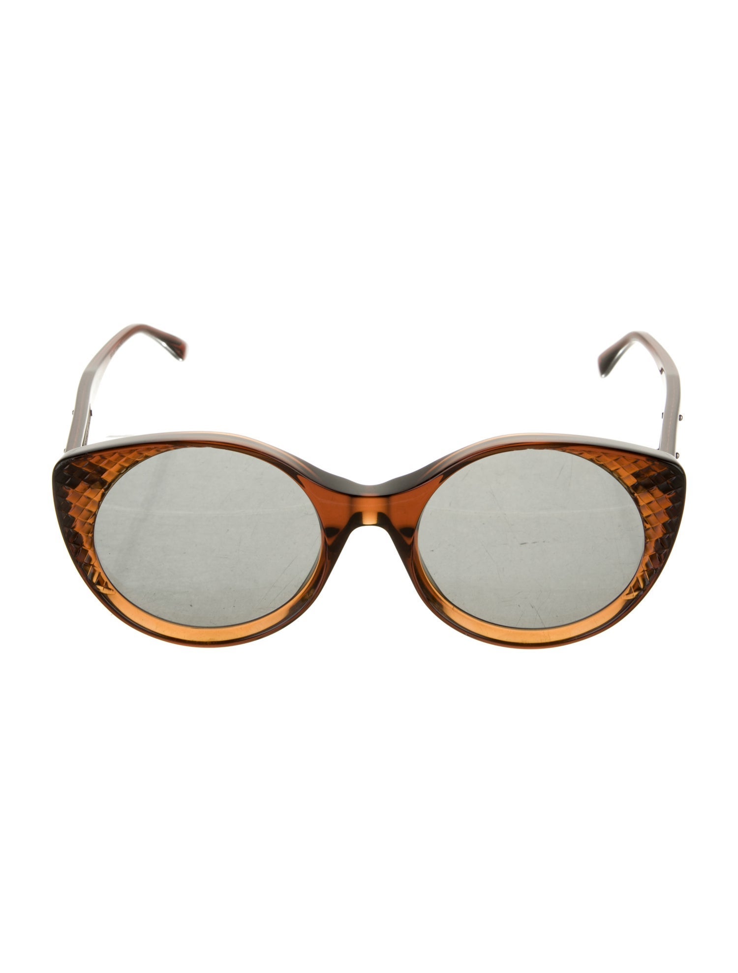 Bottega Veneta Round Tinted Sunglasses