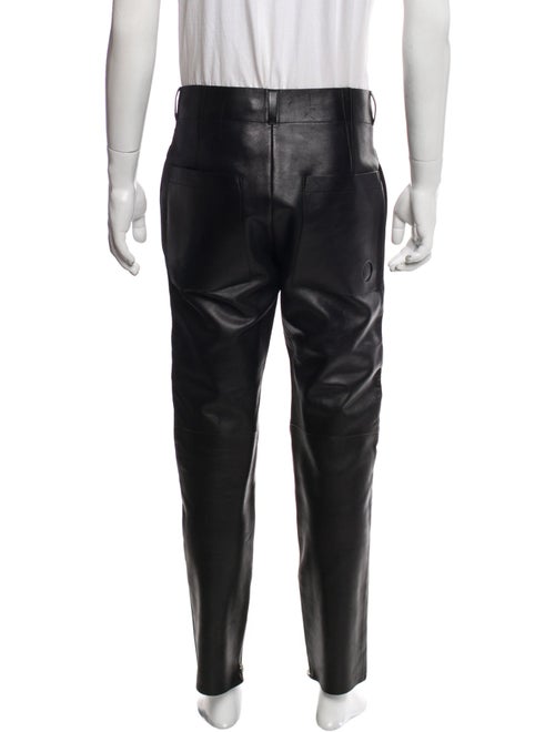 Bottega Veneta Calf Leather Moto Pants