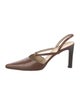 Bottega Veneta Leather Slingback Pumps