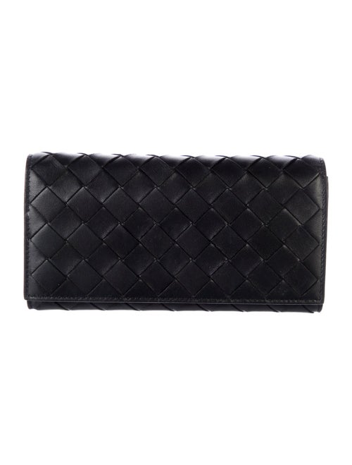 Bottega Veneta Intrecciato Weave Leather Continental Wallet