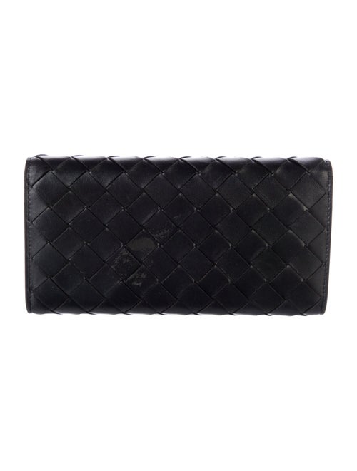 Bottega Veneta Intrecciato Weave Leather Continental Wallet
