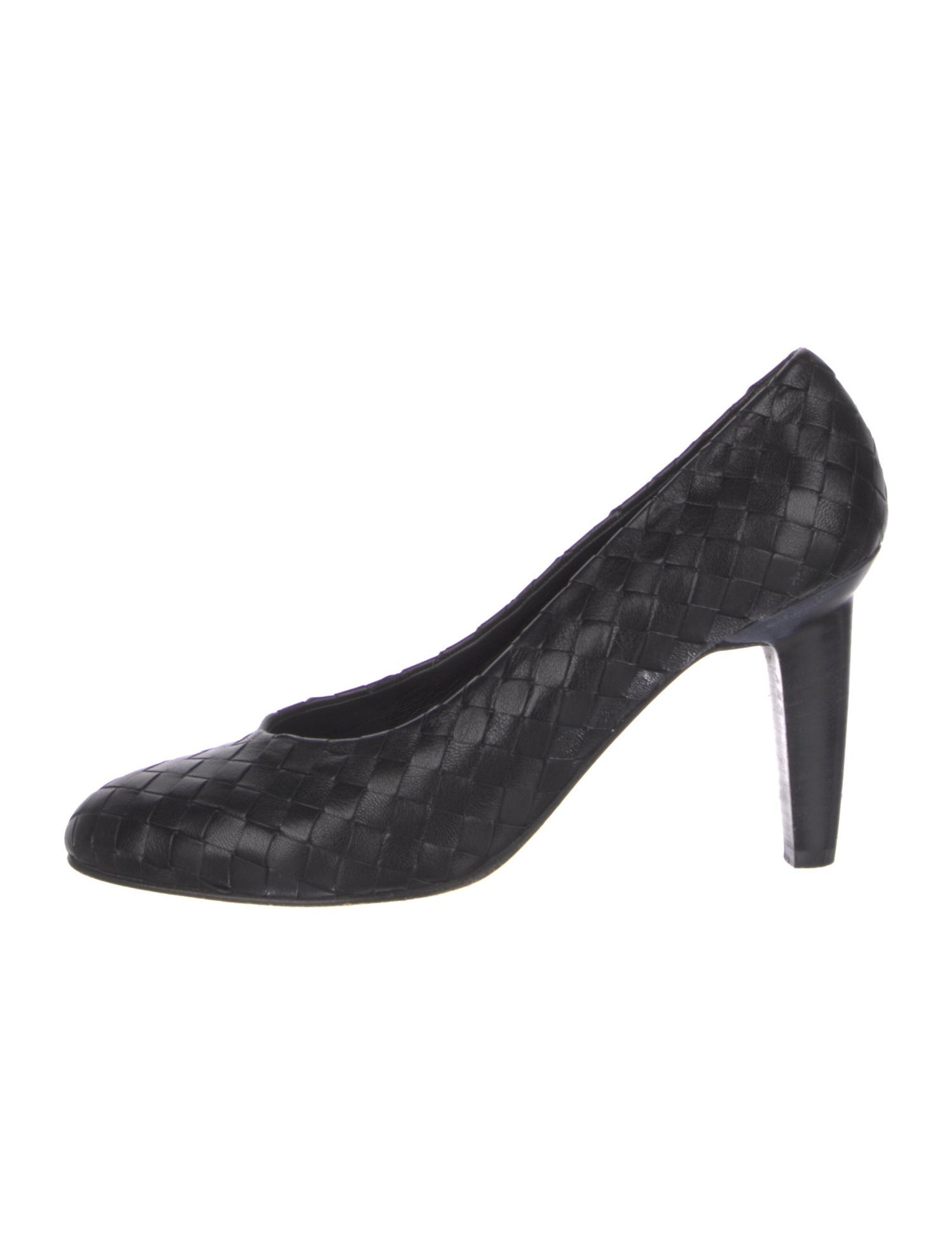 Bottega Veneta Intrecciato Weave Leather Pumps