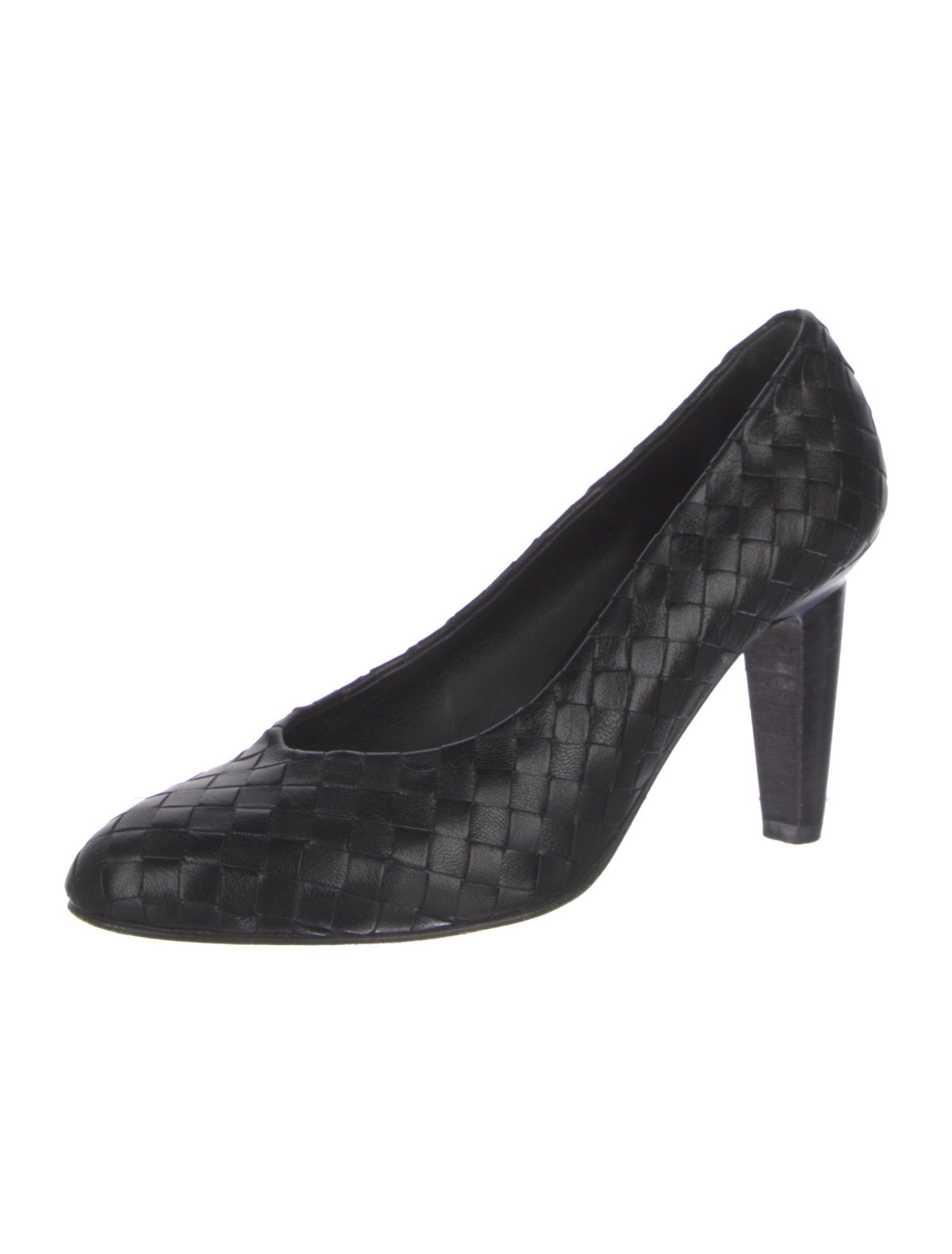 Bottega Veneta Intrecciato Weave Leather Pumps