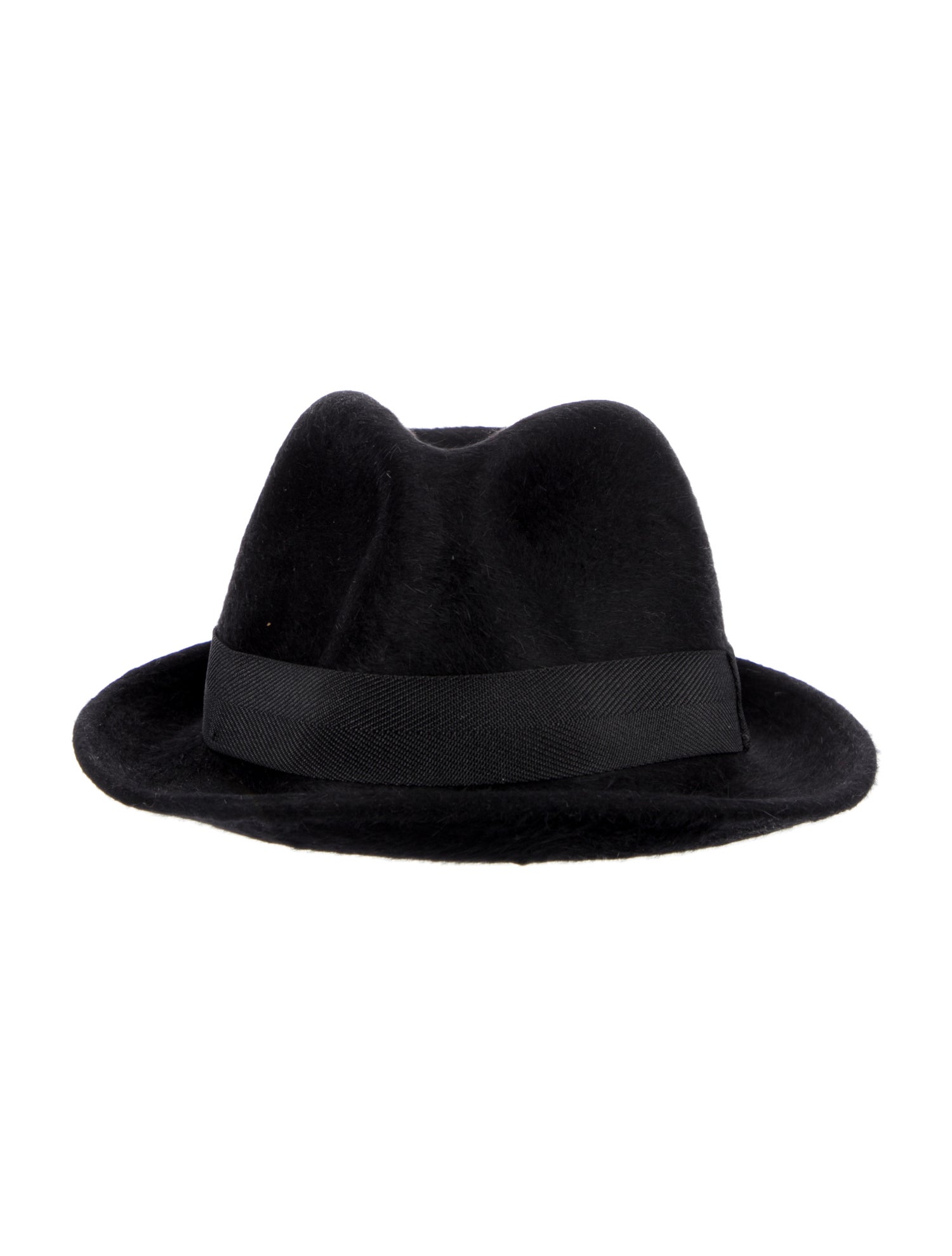 Bottega Veneta Solid Rabbit Fedora Hat