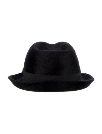 Bottega Veneta Solid Rabbit Fedora Hat