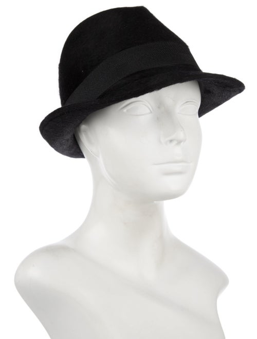 Bottega Veneta Solid Rabbit Fedora Hat