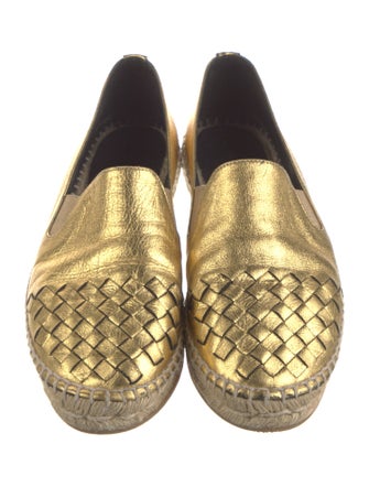Bottega Veneta Intrecciato Weave Leather Espadrilles