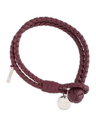 Bottega Veneta Leather Wrap Bracelet