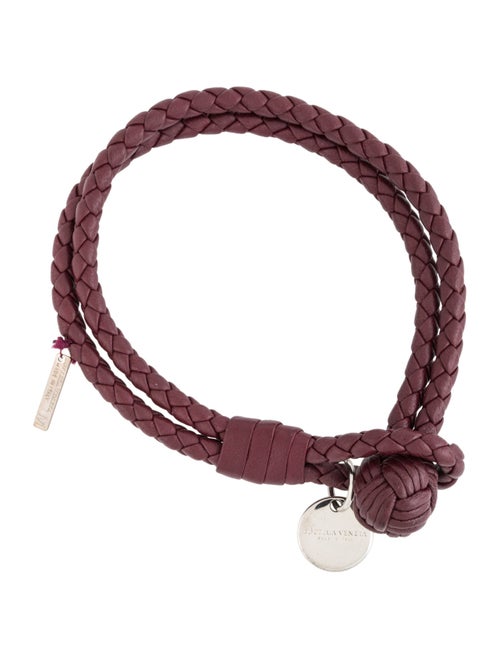 Bottega Veneta Leather Wrap Bracelet