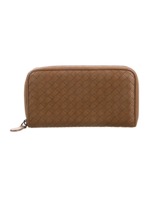 Bottega Veneta Intrecciato Weave Leather Continental Wallet