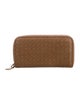 Bottega Veneta Intrecciato Weave Leather Continental Wallet