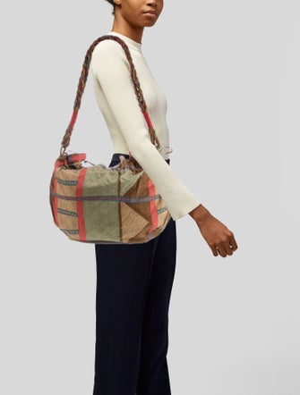 Bottega Veneta Canvas Shoulder Bag