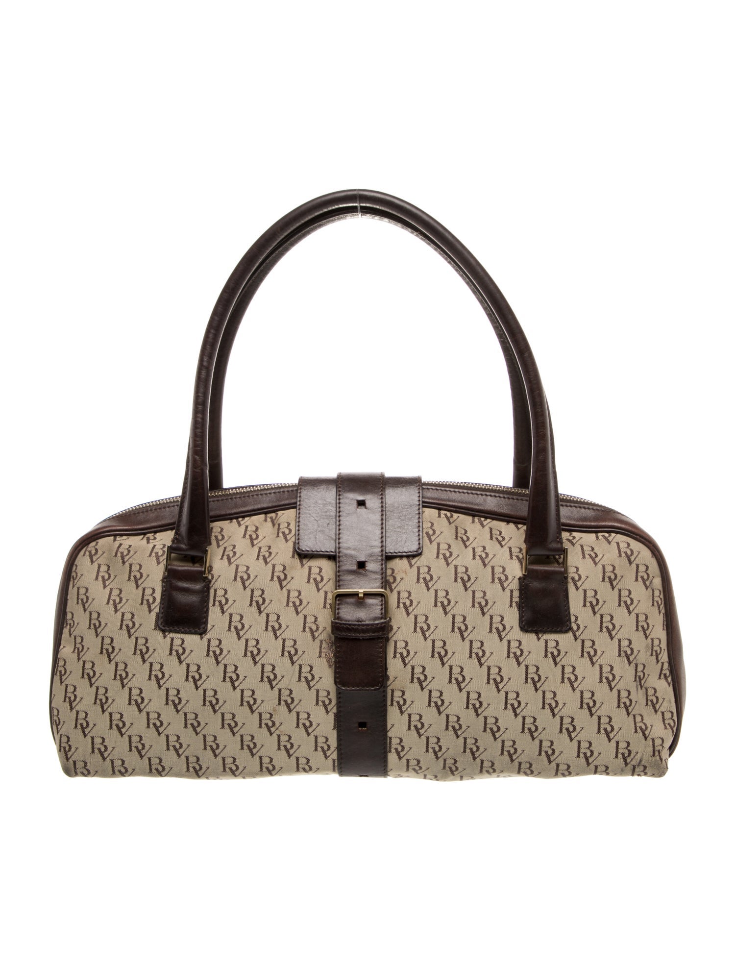 Bottega Veneta Canvas Shoulder Bag Vintage