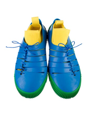 Bottega Veneta Rubber Colorblock Pattern Sneakers