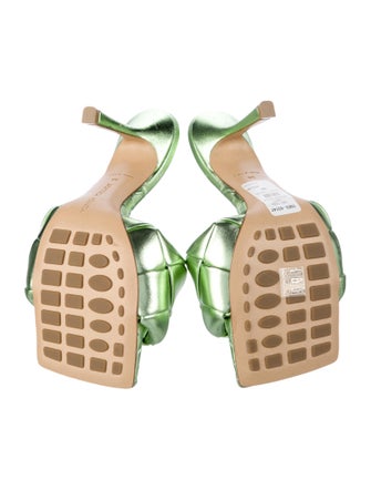 Bottega Veneta Intrecciato Weave Leather Slides