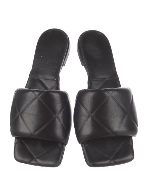 Bottega Veneta Quilted Pattern Leather Slides