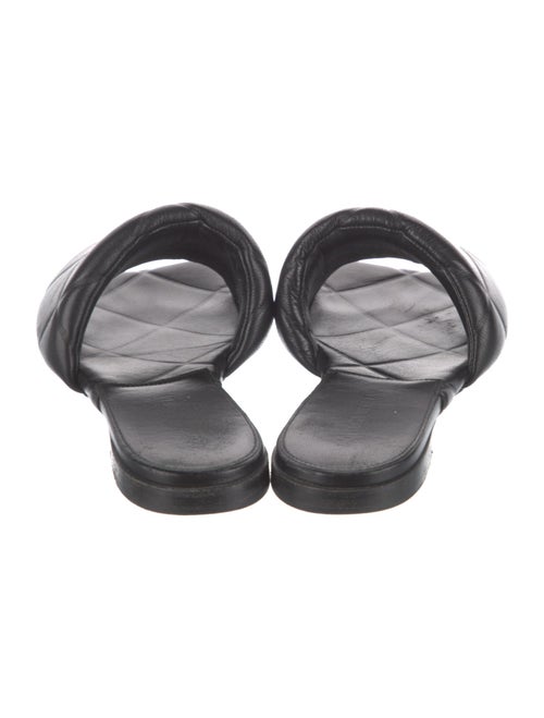 Bottega Veneta Quilted Pattern Leather Slides