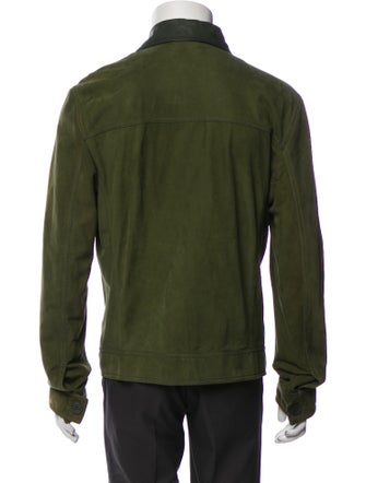 Bottega Veneta Leather Trucker Jacket