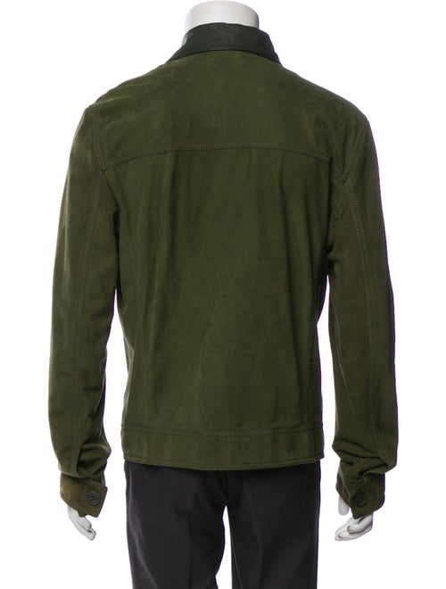 Bottega Veneta Leather Trucker Jacket