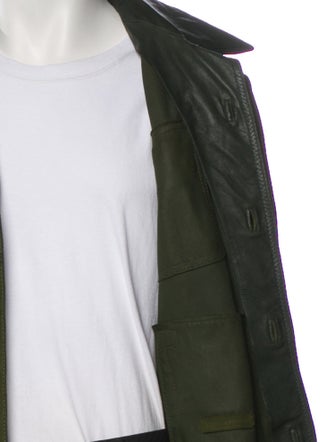 Bottega Veneta Leather Trucker Jacket