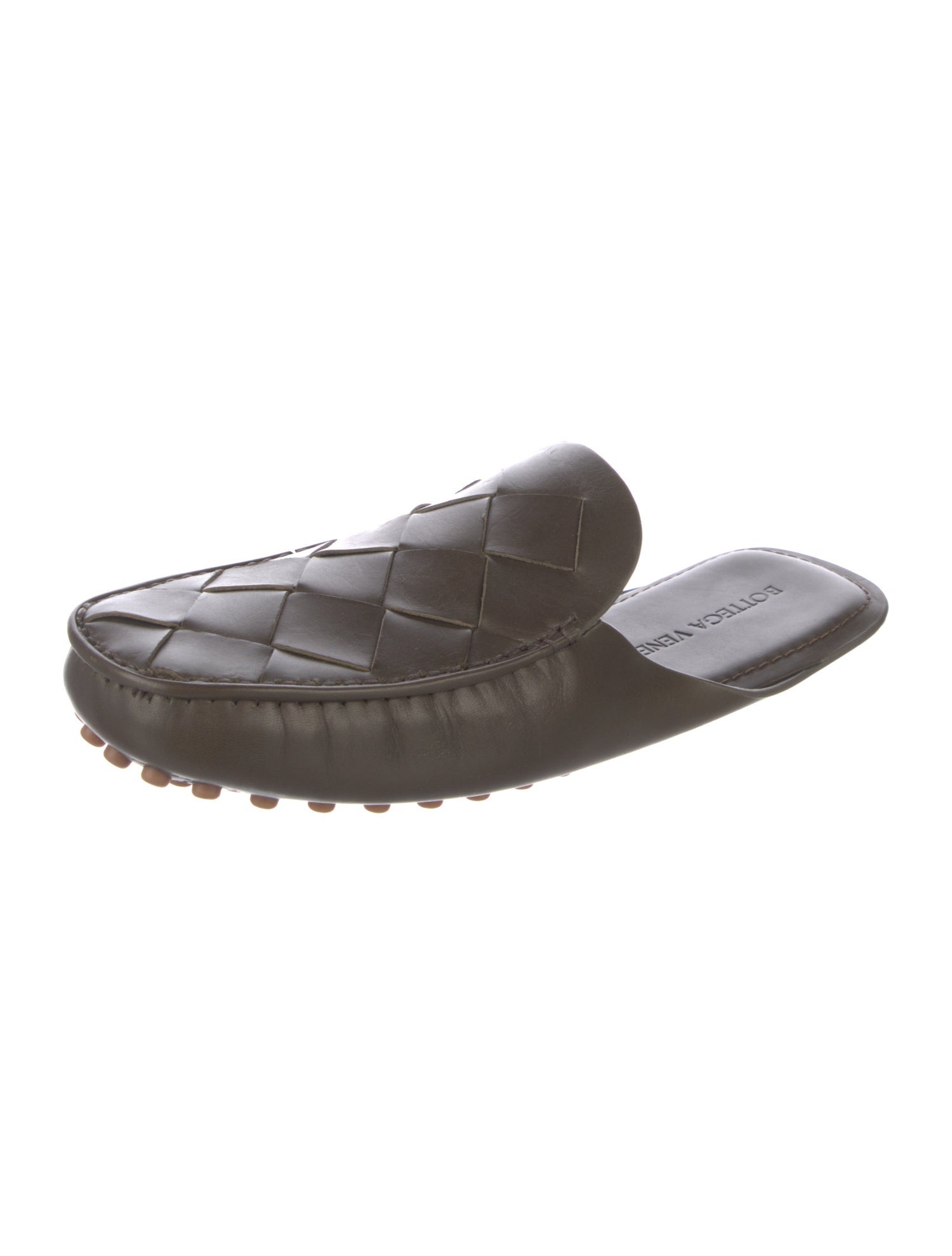 Bottega Veneta Intrecciato Weave Leather Slippers