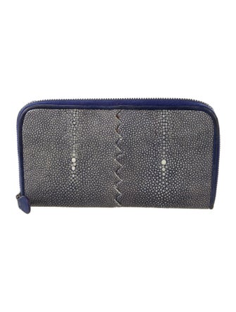 Bottega Veneta Stingray Printed Wristlet