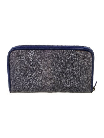 Bottega Veneta Stingray Printed Wristlet