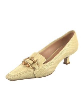 Bottega Veneta Leather Chain-Link Accents Pumps