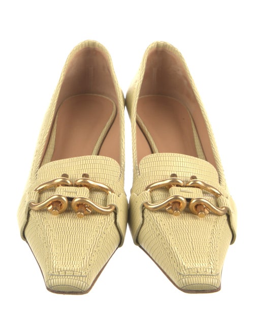 Bottega Veneta Leather Chain-Link Accents Pumps