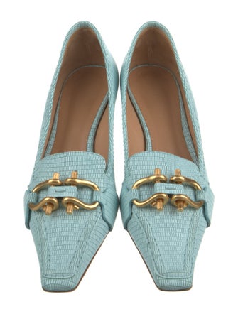 Bottega Veneta Embossed Leather Pumps