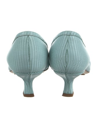 Bottega Veneta Embossed Leather Pumps