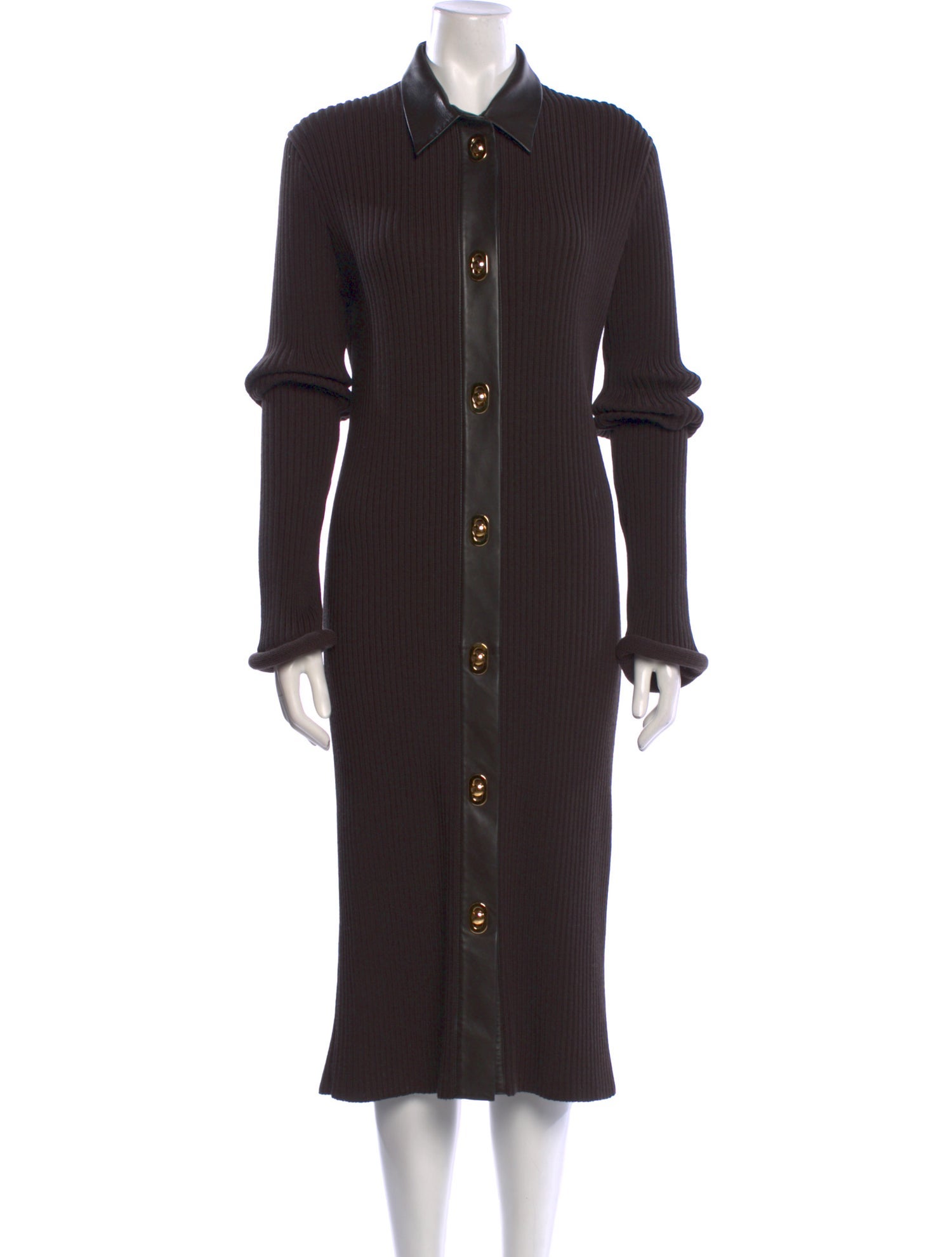 Bottega Veneta Wool Midi Length Dress