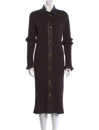 Bottega Veneta Wool Midi Length Dress