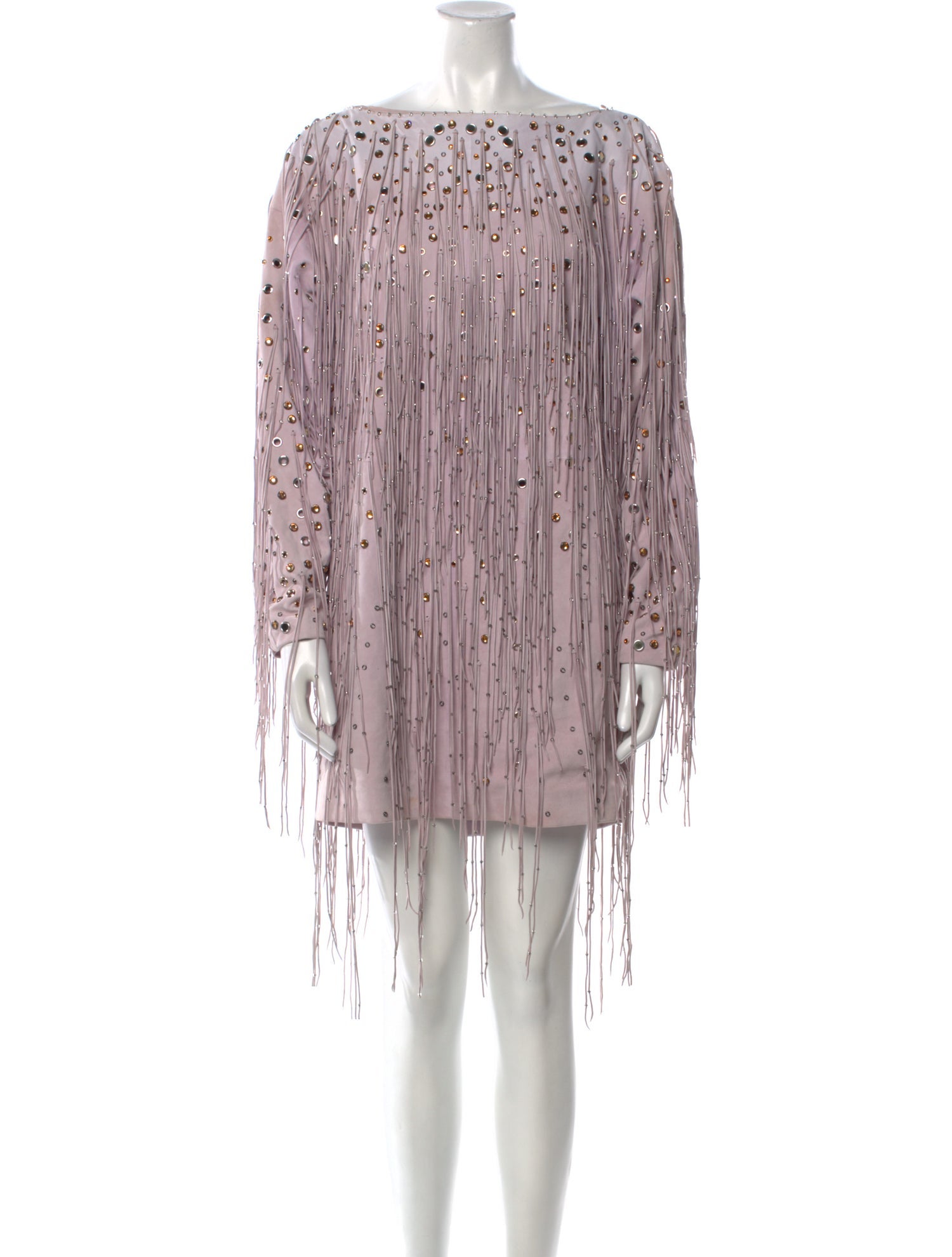 Bottega Veneta Lamb Leather Mini Dress