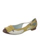 Bottega Veneta Leather Colorblock Pattern Flats