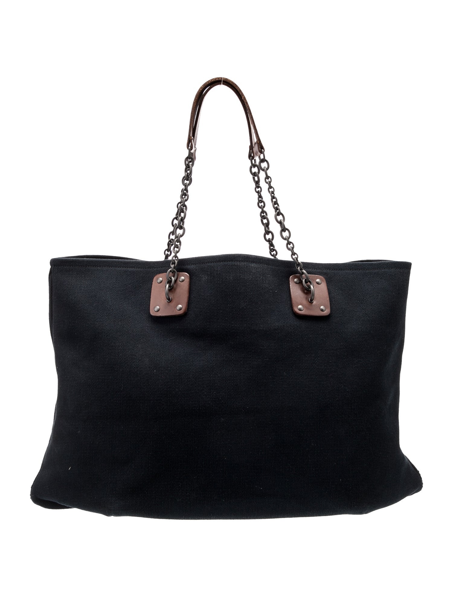 Bottega Veneta Canvas Chain Tote Vintage