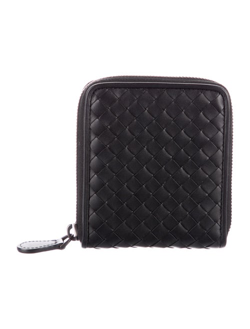 Bottega Veneta Intrecciato Weave Leather Compact Wallet