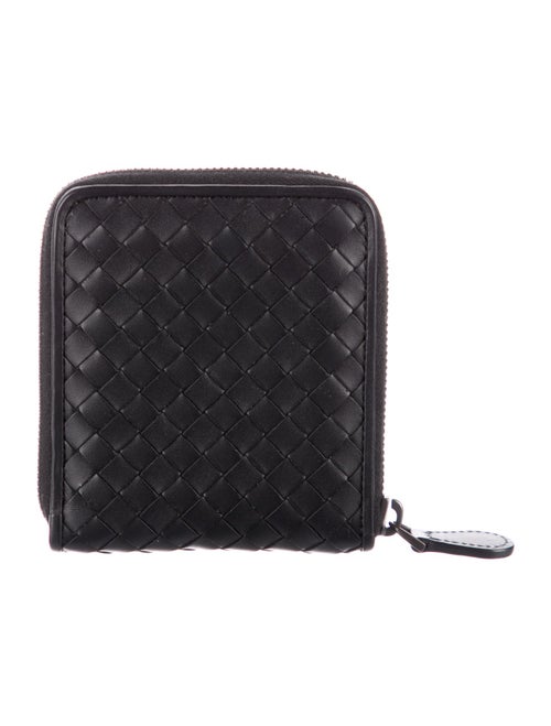 Bottega Veneta Intrecciato Weave Leather Compact Wallet