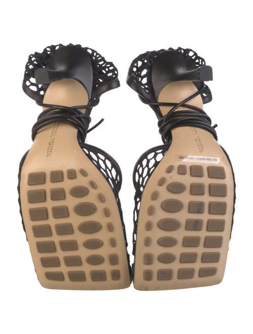 Bottega Veneta Leather Mesh Accents Sandals
