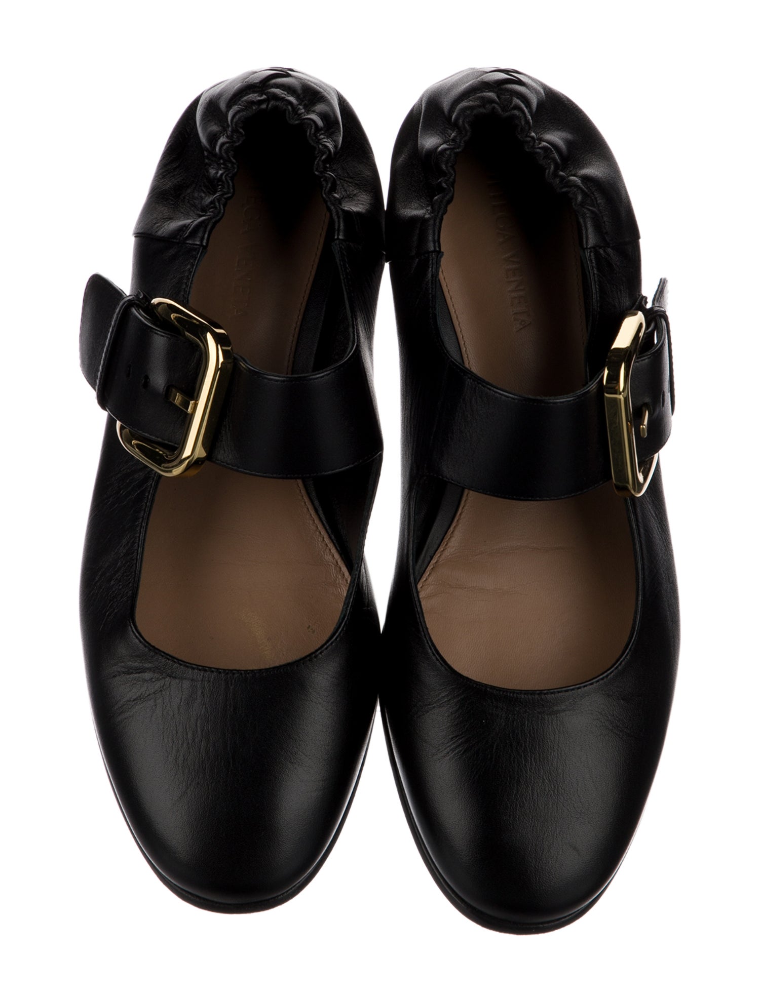 Bottega Veneta Leather Mary Jane Flats