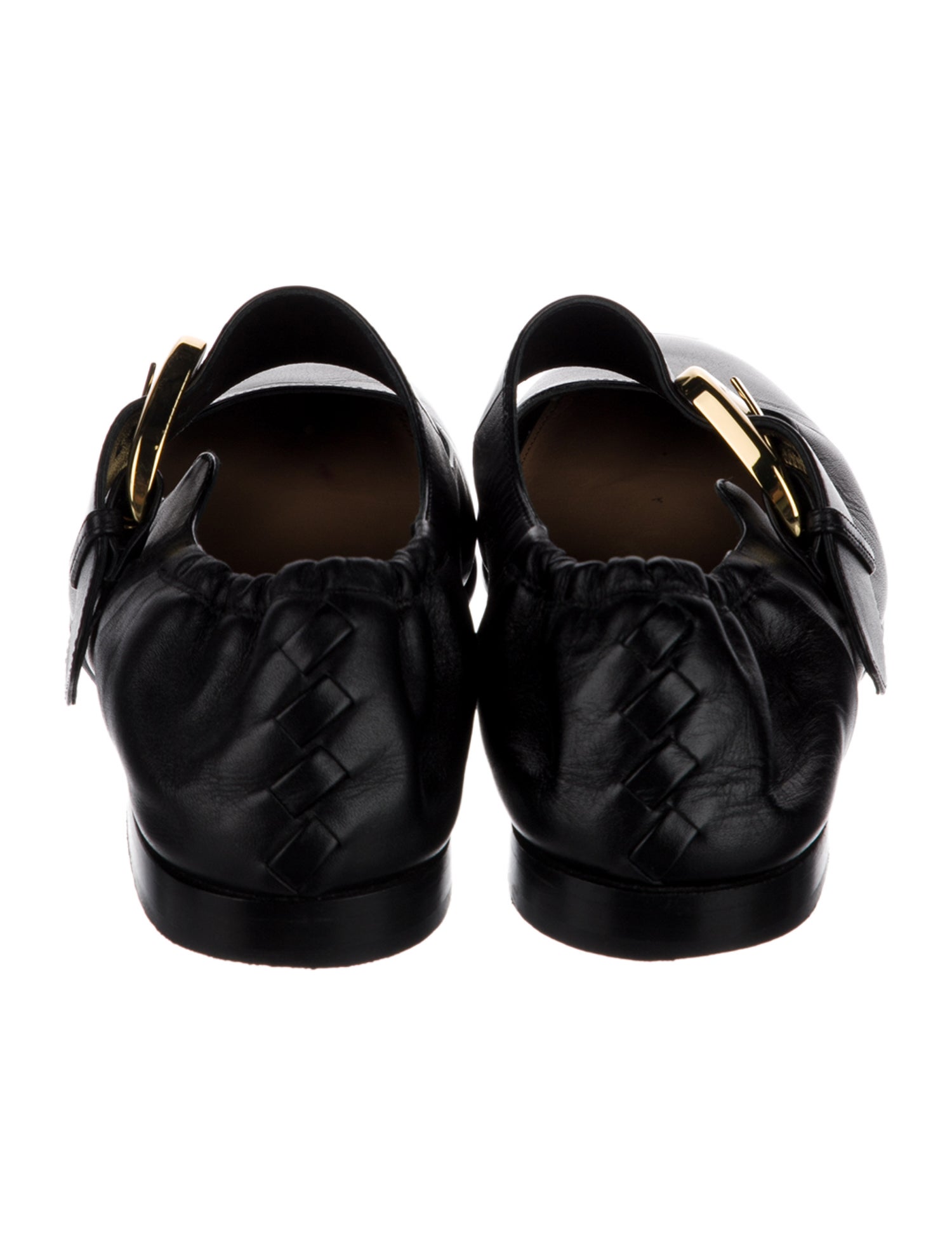 Bottega Veneta Leather Mary Jane Flats