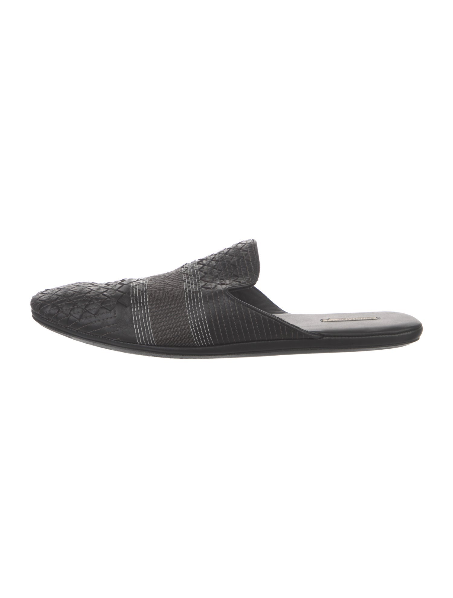 Bottega Veneta Intrecciato Weave Leather Slippers