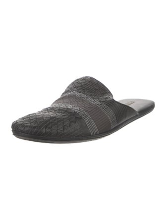 Bottega Veneta Intrecciato Weave Leather Slippers