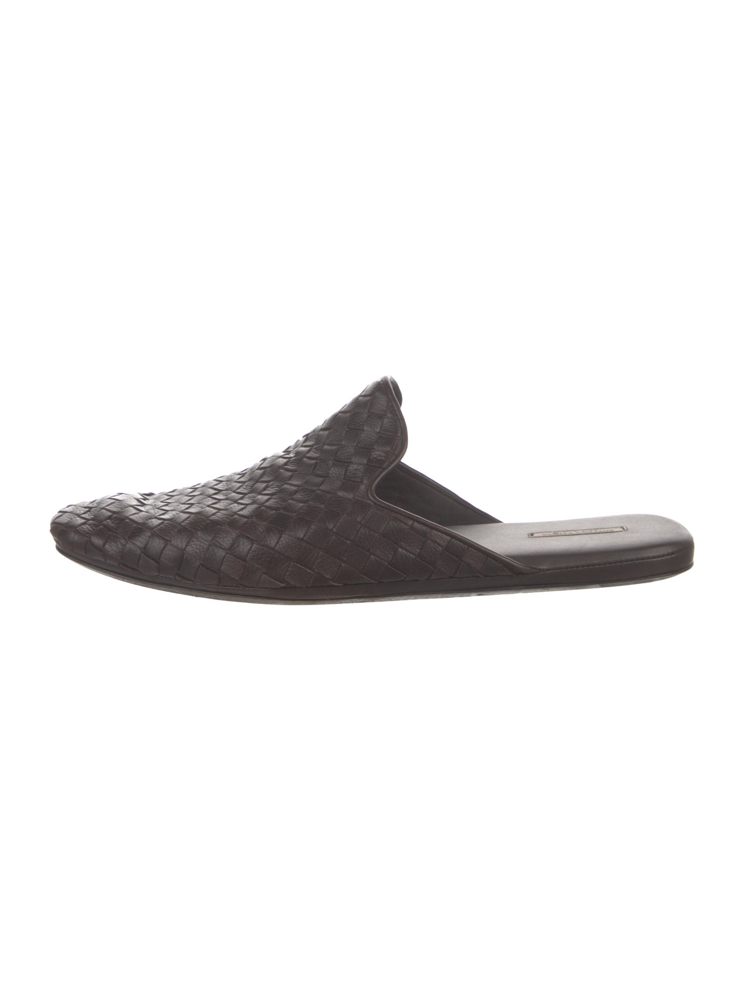 Bottega Veneta Intrecciato Weave Leather Slippers