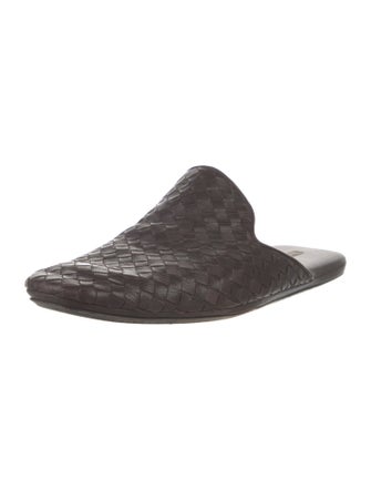 Bottega Veneta Intrecciato Weave Leather Slippers