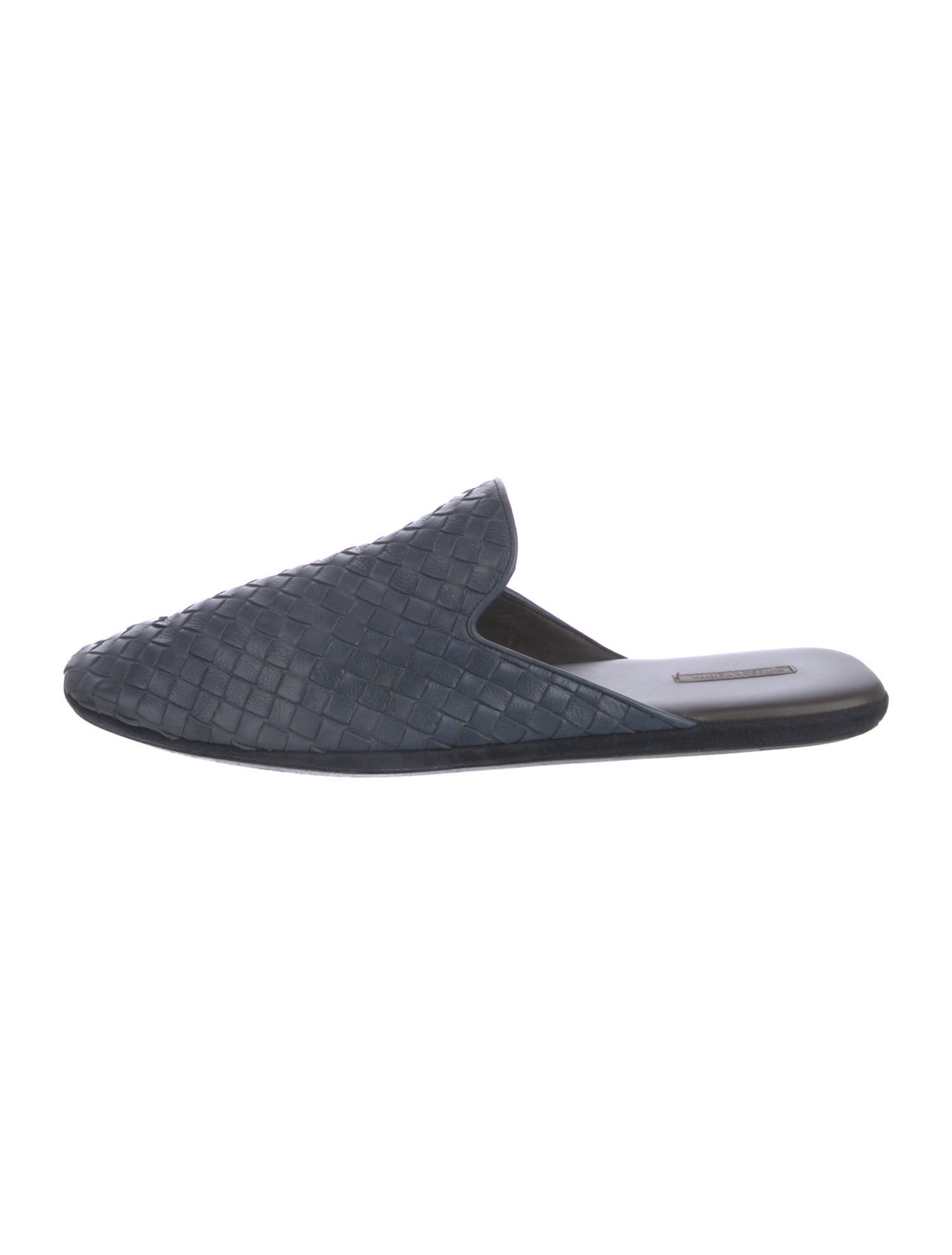 Bottega Veneta Intrecciato Weave Leather Slippers